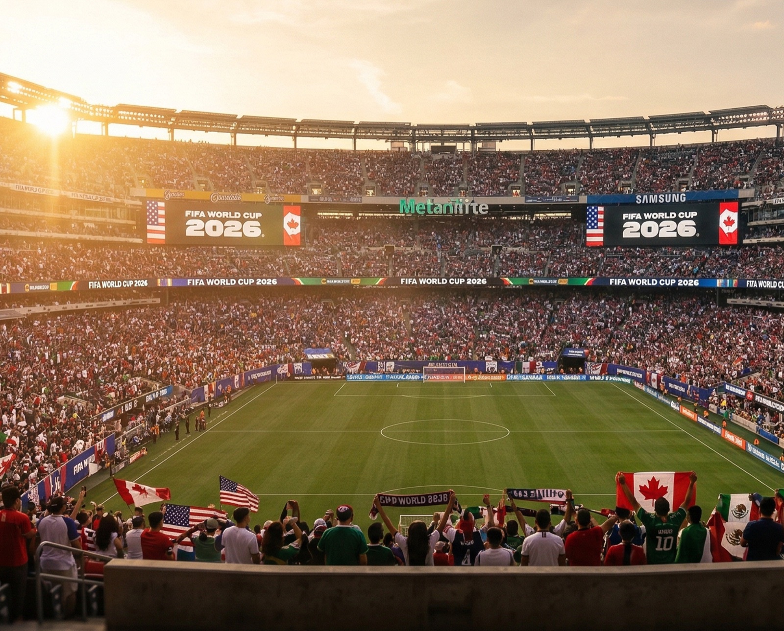 World Cup 2026 stadium background